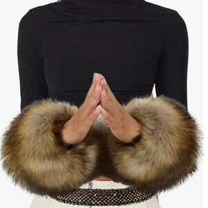 Faux Fur Cuffs Arm Leg Warmers